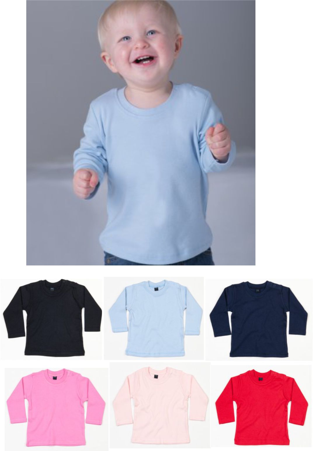 Babybugz BZ11 Baby Long Sleeve Tee Shirt